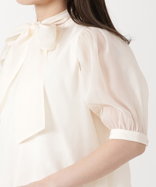 WILLSELECTION(ウィルセレクション)の「オーガンジーバックリボンブラウス(シャツ/ブラウス・レディース・ミント/ベージュ/オフホワイト・MEDIUM)」の20枚目の写真