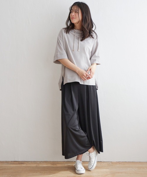ikka(イッカ)の「【親子コーデ】コットンUSA鹿の子スピンドルプルオーバー(Tシャツ/カットソー・レディース・ライトグレー/イエロー系その他/ブルー/オフホワイト/ネイビー・S/M/L)」の20枚目の写真
