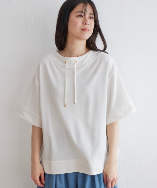 ikka(イッカ)の「【親子コーデ】コットンUSA鹿の子スピンドルプルオーバー(Tシャツ/カットソー・レディース・ライトグレー/イエロー系その他/ブルー/オフホワイト/ネイビー・S/M/L)」の21枚目の写真