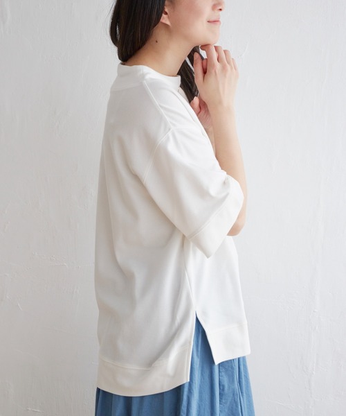 ikka(イッカ)の「【親子コーデ】コットンUSA鹿の子スピンドルプルオーバー(Tシャツ/カットソー・レディース・ライトグレー/イエロー系その他/ブルー/オフホワイト/ネイビー・S/M/L)」の19枚目の写真