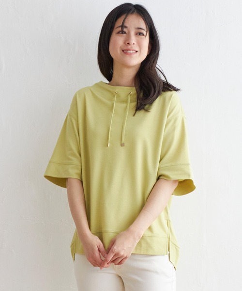 ikka(イッカ)の「【親子コーデ】コットンUSA鹿の子スピンドルプルオーバー(Tシャツ/カットソー・レディース・ライトグレー/イエロー系その他/ブルー/オフホワイト/ネイビー・S/M/L)」の22枚目の写真