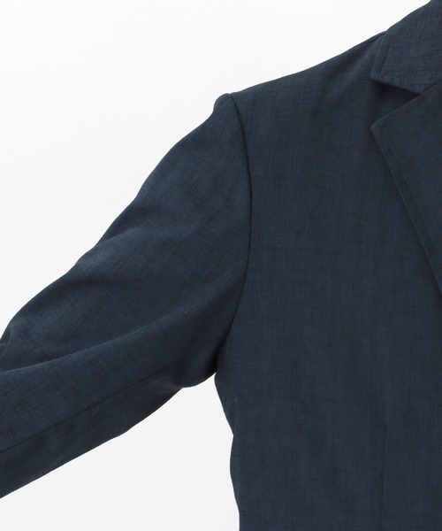 NAVY(ネイビー)の「麻調合繊アンコンジャケット(テーラードジャケット・メンズ・カーキ/ブラック/ネイビー・M/L/XL)」の16枚目の写真
