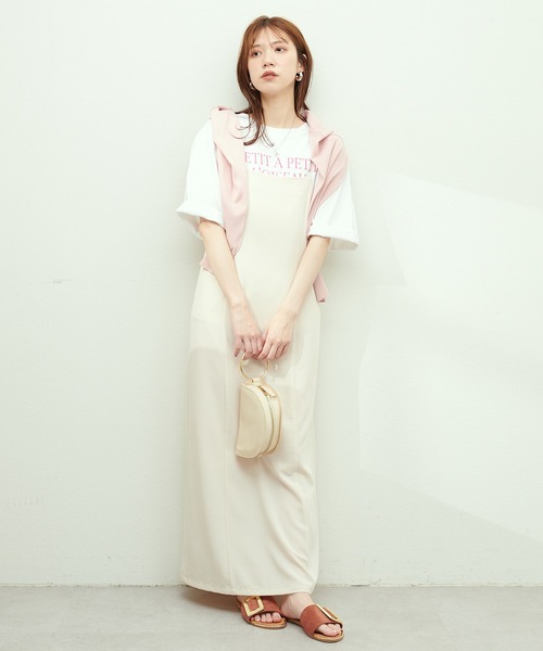 natural couture(ナチュラルクチュール)の「シルケット天竺ロゴ入りBIGT(Tシャツ/カットソー・レディース・ネイビー/オフホワイト/ブルー/ホワイト系その他・FREE)」の13枚目の写真