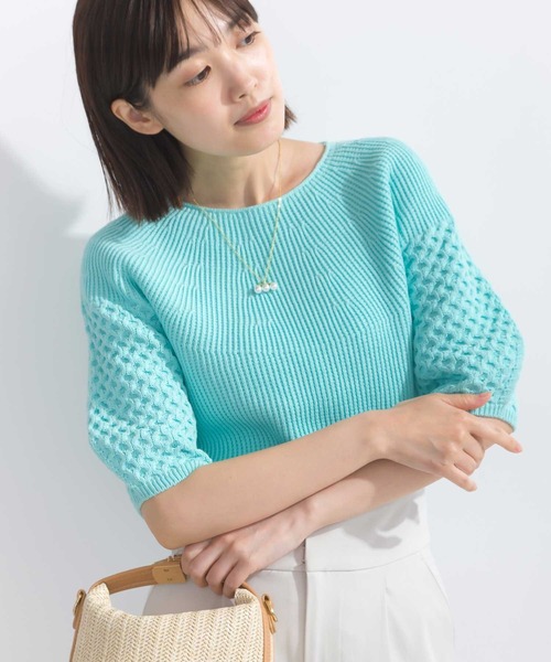 【セール】【日本製】ランタンスリーブホールガーメントニット（ニット/セーター）｜PICCIN（ピッチン） 5,205円