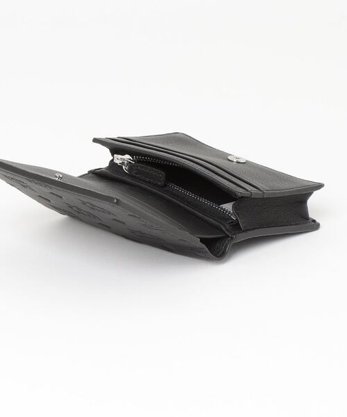 MCM(エムシーエム)の「Aren スナップ ウォレット - モノグラムエンボスレザー(財布・レディース・ブラック/ブルー/アイボリー・mini)」の5枚目の写真