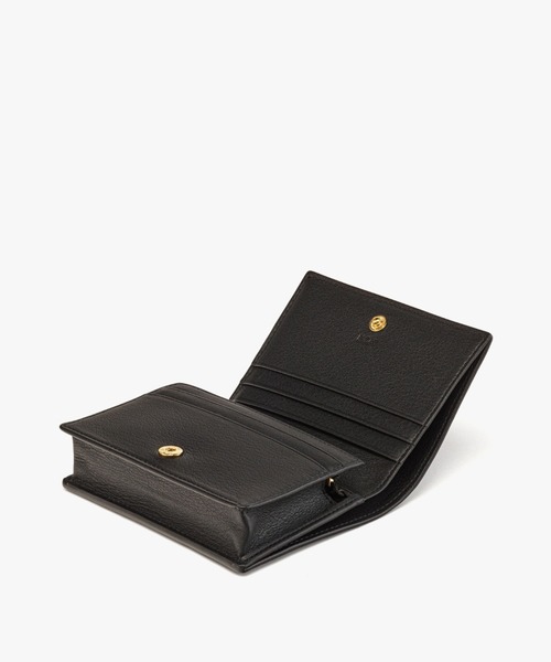 MCM(エムシーエム)の「Aren スナップ ウォレット - モノグラムエンボスレザー(財布・レディース・ブラック/ブルー/アイボリー・mini)」の12枚目の写真