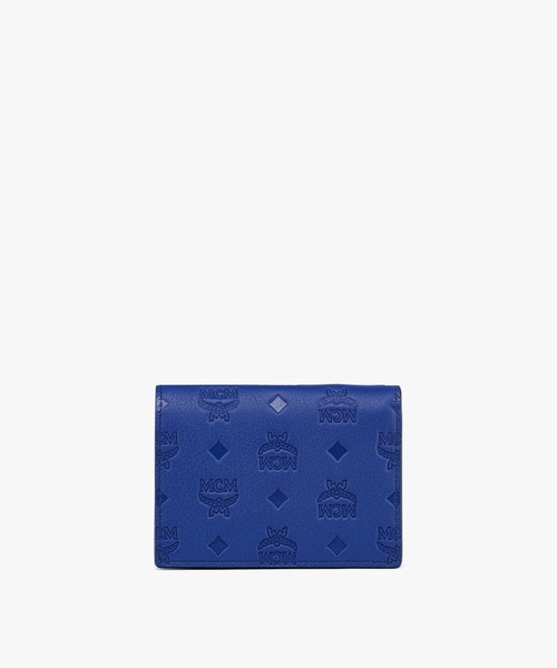 MCM(エムシーエム)の「Aren スナップ ウォレット - モノグラムエンボスレザー(財布・レディース・ブラック/ブルー/アイボリー・mini)」の13枚目の写真