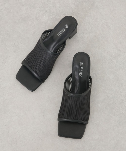 NANO universe（ナノユニバース）の「LB.04/メッシュサンダル（サンダル・レディース・ブラック/ベージュ/モカ・36/37/38）」の2枚目の写真