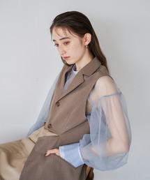 Tulle Over Blouse