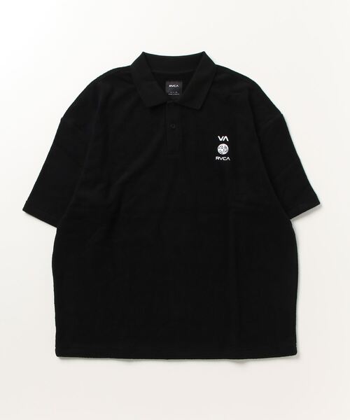 RVCA（ルーカ）の「RVCA メンズ 【ALLTIME】 ALLTIME TERRY CLOTH POLO ポロシャツ【2023年夏モデル】/ルーカ半袖ポロシャツ（ポロシャツ・メンズ・ブラック/オフホワイト/ミント・SMALL/MEDIUM/LARGE）」の3枚目の写真