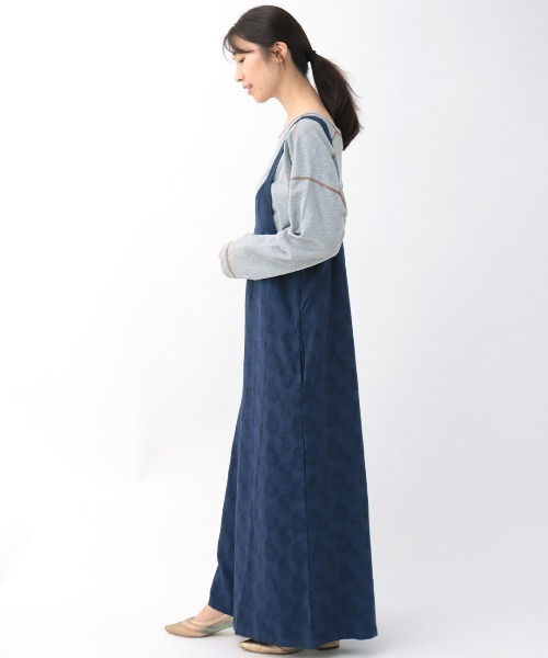 チチカカ(チチカカ)の「ジャガードサロペットパンツ(サロペット/オーバーオール・レディース・カーキ/ネイビー・FREE)」の7枚目の写真