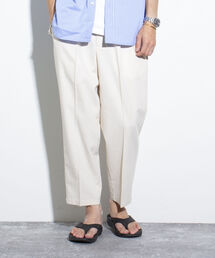 GLOSTER | 【GLOSTER/グロスター】コットンリネン ワンタックテーパード アンクルパンツ 綿麻(その他パンツ)