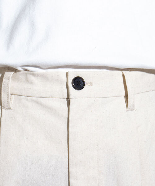 GLOSTER（グロスター）の「【GLOSTER/グロスター】コットンリネン ワンタックテーパード アンクルパンツ 綿麻（その他パンツ・メンズ・ベージュ/ネイビー/ブルー/キナリ・S/M/L）」の16枚目の写真