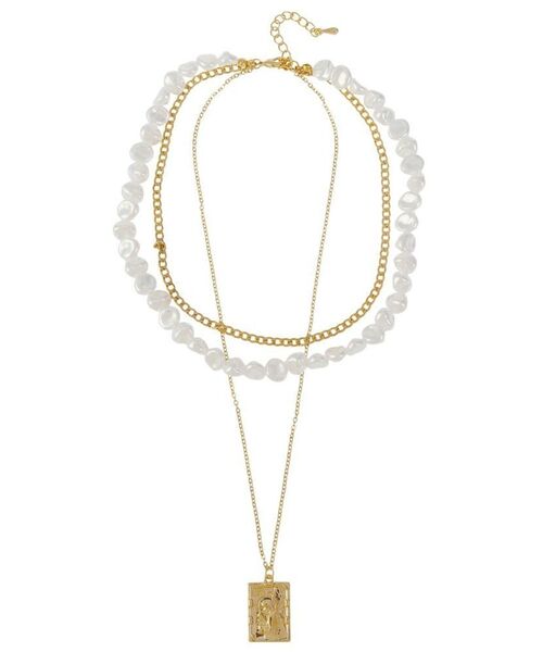 EVRIS（エヴリス）の「PEARLCHAIN COIN 3連ネックレス（ネックレス・レディース・ゴールド/シルバー・FREE）」の7枚目の写真