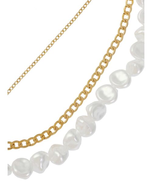 EVRIS（エヴリス）の「PEARLCHAIN COIN 3連ネックレス（ネックレス・レディース・ゴールド/シルバー・FREE）」の9枚目の写真