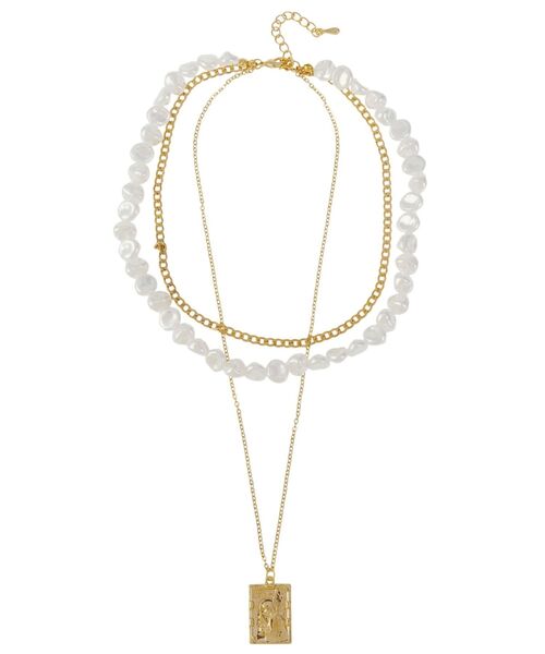 EVRIS（エヴリス）の「PEARLCHAIN COIN 3連ネックレス（ネックレス・レディース・ゴールド/シルバー・FREE）」の12枚目の写真