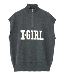 X-girl | HALF ZIP KNIT VEST(ベスト)