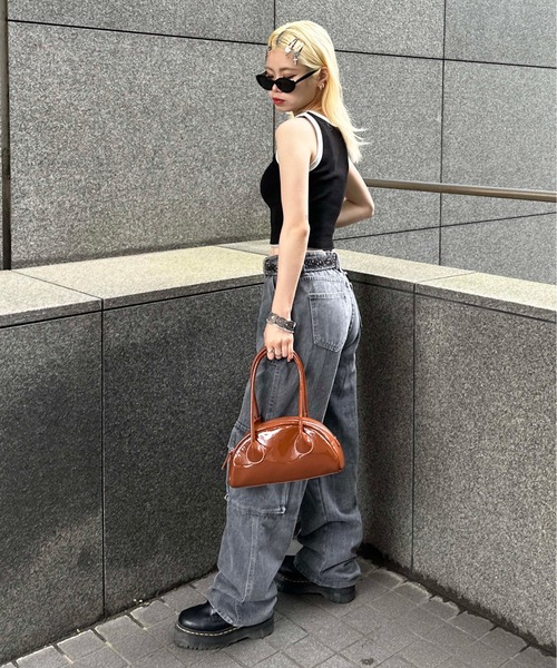 sedacle(セダクル)の「ringer tanktop(タンクトップ・レディース・ピンク/グリーン/ブラック/グレー・FREE)」の9枚目の写真