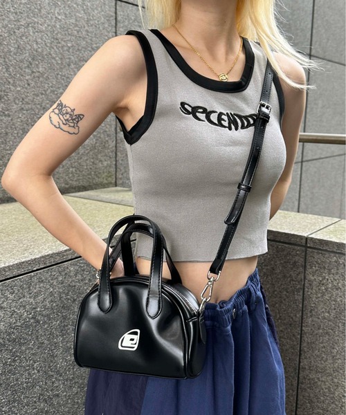 sedacle(セダクル)の「ringer tanktop(タンクトップ・レディース・ピンク/グリーン/ブラック/グレー・FREE)」の5枚目の写真