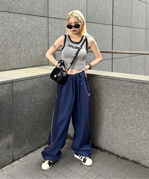 sedacle(セダクル)の「ringer tanktop(タンクトップ・レディース・ピンク/グリーン/ブラック/グレー・FREE)」の14枚目の写真