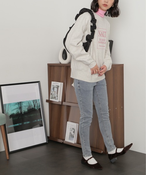 FREE'S MART（フリーズマート）の「【Sシリーズ対応】ハイウエストボタンフライスキニーデニムパンツ（デニムパンツ・レディース・ダークネイビー/ブルー系その他・MEDIUM/SMALL/X-SMALL）」の18枚目の写真