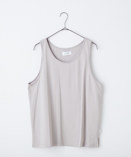 WHIMSIC（ウィムジック）の「【UNISEX】プレーンカラータンクトップ（タンクトップ・メンズ・イエロー/ライトグレー/シルバー/ブルー・FREE）」の4枚目の写真