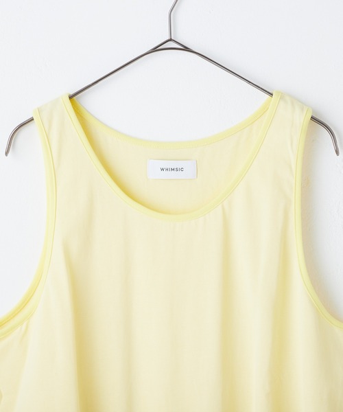 WHIMSIC（ウィムジック）の「【UNISEX】プレーンカラータンクトップ（タンクトップ・メンズ・イエロー/ライトグレー/シルバー/ブルー・FREE）」の12枚目の写真