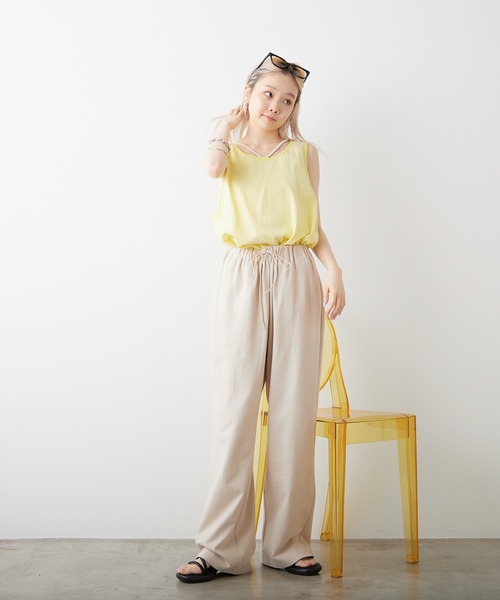 WHIMSIC（ウィムジック）の「【UNISEX】プレーンカラータンクトップ（タンクトップ・メンズ・イエロー/ライトグレー/シルバー/ブルー・FREE）」の7枚目の写真