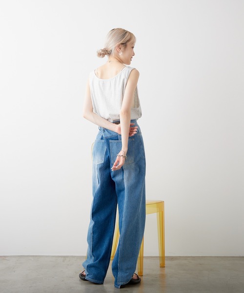 WHIMSIC（ウィムジック）の「【UNISEX】プレーンカラータンクトップ（タンクトップ・メンズ・イエロー/ライトグレー/シルバー/ブルー・FREE）」の20枚目の写真
