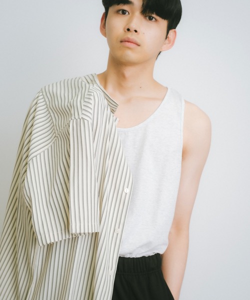 WHIMSIC（ウィムジック）の「【UNISEX】プレーンカラータンクトップ（タンクトップ・メンズ・イエロー/ライトグレー/シルバー/ブルー・FREE）」の22枚目の写真