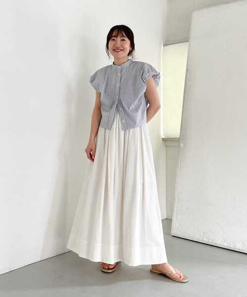 KBF(ケイビーエフ)の「パフスリーブストライプシャツ(シャツ/ブラウス・レディース・ホワイト系その他/ブルー系その他/グレー系その他・ONE)」の4枚目の写真