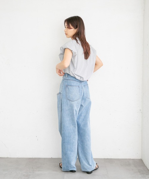 KBF(ケイビーエフ)の「パフスリーブストライプシャツ(シャツ/ブラウス・レディース・ホワイト系その他/ブルー系その他/グレー系その他・ONE)」の14枚目の写真