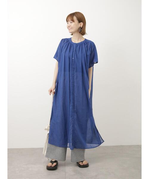 Lugnoncure（ルノンキュール）の「柄アソート綿麻ワイドパンツ（その他パンツ・レディース・ブラック/オフホワイト/ブラウン・F）」の10枚目の写真