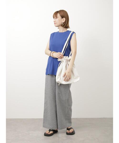 Lugnoncure（ルノンキュール）の「柄アソート綿麻ワイドパンツ（その他パンツ・レディース・ブラック/オフホワイト/ブラウン・F）」の13枚目の写真