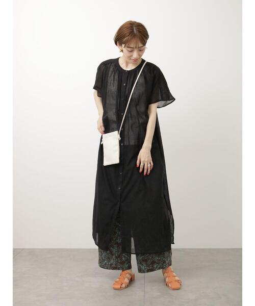 Lugnoncure（ルノンキュール）の「柄アソート綿麻ワイドパンツ（その他パンツ・レディース・ブラック/オフホワイト/ブラウン・F）」の15枚目の写真