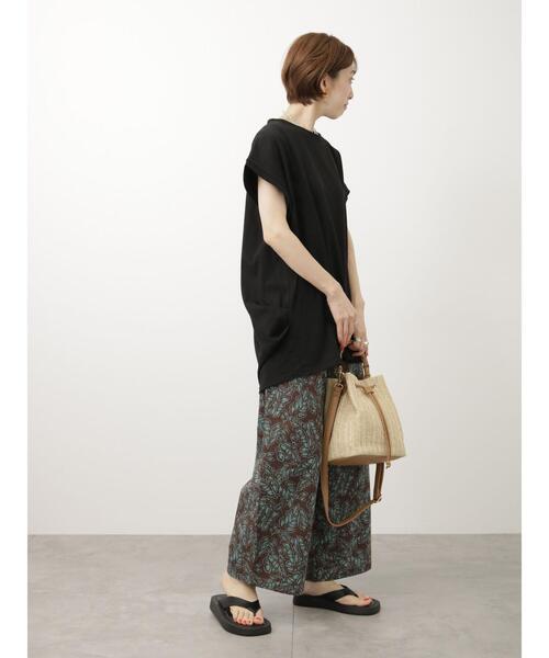 Lugnoncure（ルノンキュール）の「柄アソート綿麻ワイドパンツ（その他パンツ・レディース・ブラック/オフホワイト/ブラウン・F）」の17枚目の写真