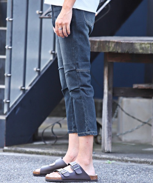 LUXSTYLE(ラグスタイル)の「デニムクロップドパンツ(デニムパンツ・メンズ・インディゴブルー/ブラック/ブルー系その他・M/L/XL)」の14枚目の写真