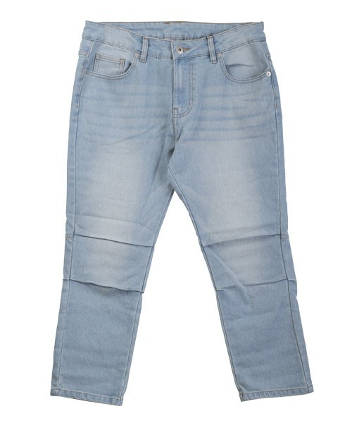 LUXSTYLE(ラグスタイル)の「デニムクロップドパンツ(デニムパンツ・メンズ・インディゴブルー/ブラック/ブルー系その他・M/L/XL)」の4枚目の写真