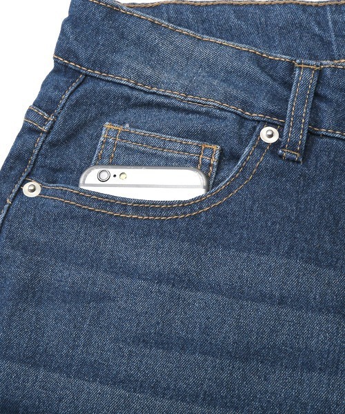 LUXSTYLE(ラグスタイル)の「デニムクロップドパンツ(デニムパンツ・メンズ・インディゴブルー/ブラック/ブルー系その他・M/L/XL)」の11枚目の写真