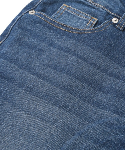 LUXSTYLE(ラグスタイル)の「デニムクロップドパンツ(デニムパンツ・メンズ・インディゴブルー/ブラック/ブルー系その他・M/L/XL)」の5枚目の写真