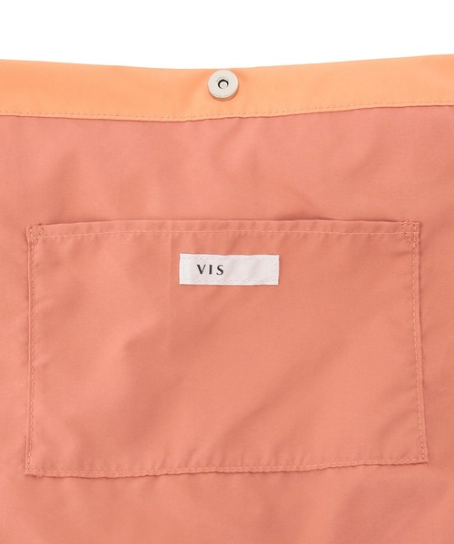 VIS（ビス）の「【雨や水を弾く】クシュクシュハンドルショルダーバッグ【A4対応】（ショルダーバッグ・レディース・ブラック/キナリ/オレンジ系その他4/ブラウン・FREE）」の10枚目の写真