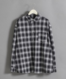 Revo. | Revo. ダークトーン カラーコンビ オンブレチェックシャツ 長袖(シャツ/ブラウス)