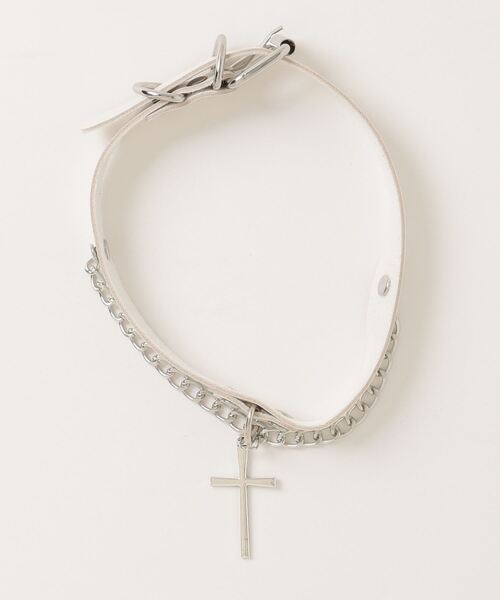 NOVESSEL（ノベセル）の「A'GEM/9 × .kom『NOVESSEL/ノベセル』クロスチェーンチョーカー（チョーカー・レディース・ホワイト/ブラック・FREE）」の8枚目の写真