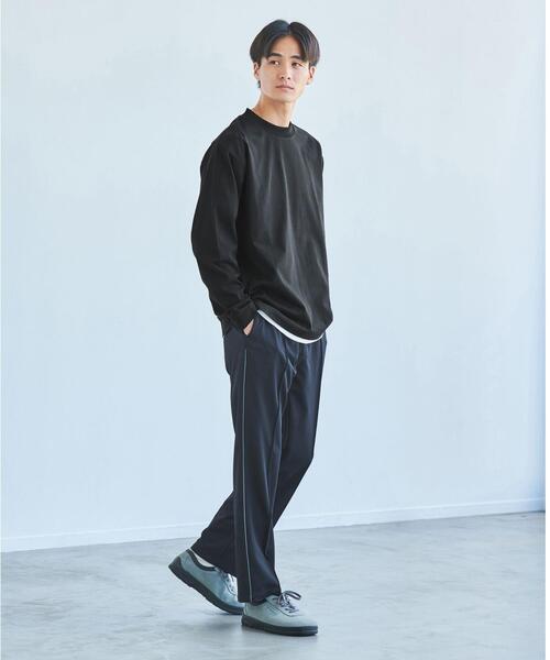 green label relaxing（グリーンレーベルリラクシング）の「STRC ポンチ トラックパンツ（その他パンツ・メンズ・ネイビー/モカ・S/M/L/XL）」の11枚目の写真