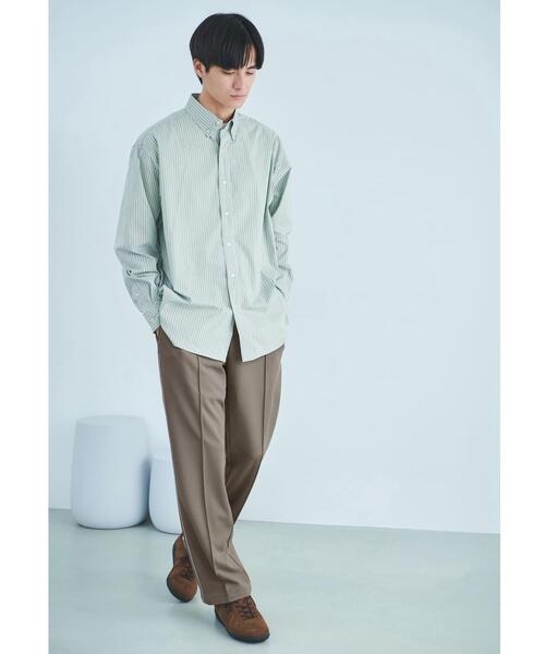 green label relaxing（グリーンレーベルリラクシング）の「STRC ポンチ トラックパンツ（その他パンツ・メンズ・ネイビー/モカ・S/M/L/XL）」の3枚目の写真
