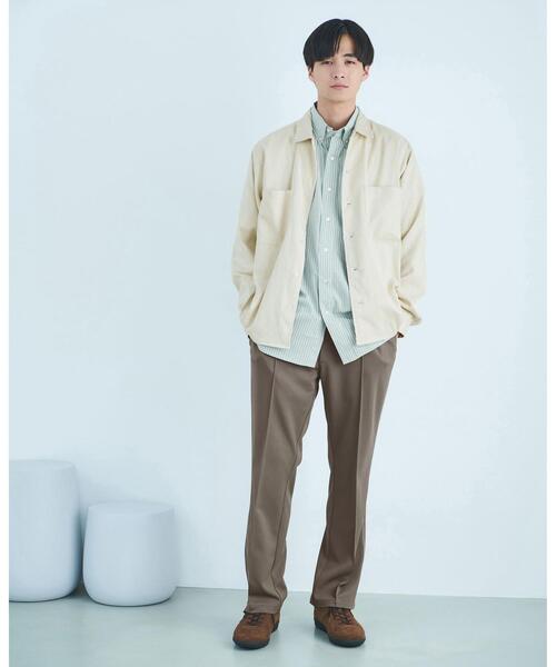 green label relaxing（グリーンレーベルリラクシング）の「STRC ポンチ トラックパンツ（その他パンツ・メンズ・ネイビー/モカ・S/M/L/XL）」の10枚目の写真