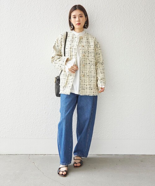 SHIPS(シップス)の「〈手洗い可能〉綿 ピコレース デザイン ブラウス ◇(シャツ/ブラウス・レディース・ホワイト/ブラック・ONE SIZE)」の13枚目の写真
