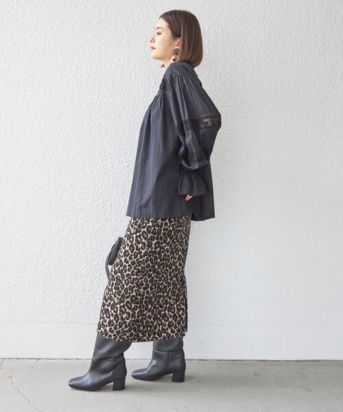 SHIPS(シップス)の「〈手洗い可能〉綿 ピコレース デザイン ブラウス ◇(シャツ/ブラウス・レディース・ホワイト/ブラック・ONE SIZE)」の5枚目の写真