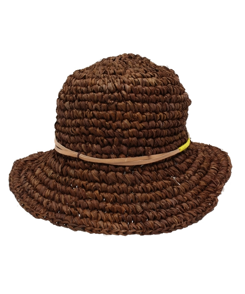 チャイハネ（チャイハネ）の「【チャイハネ】南国ベルトハット（ハット・レディース・イエロー/ブラウン/キナリ/オレンジ/ブルー・FREE）」の3枚目の写真