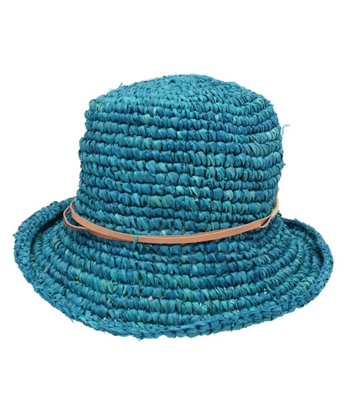 チャイハネ（チャイハネ）の「【チャイハネ】南国ベルトハット（ハット・レディース・イエロー/ブラウン/キナリ/オレンジ/ブルー・FREE）」の4枚目の写真